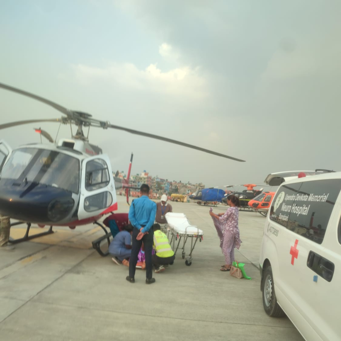 Simrik Air Successfully Conducts Life-Saving Medical Evacuation from Ghorahi, Dang