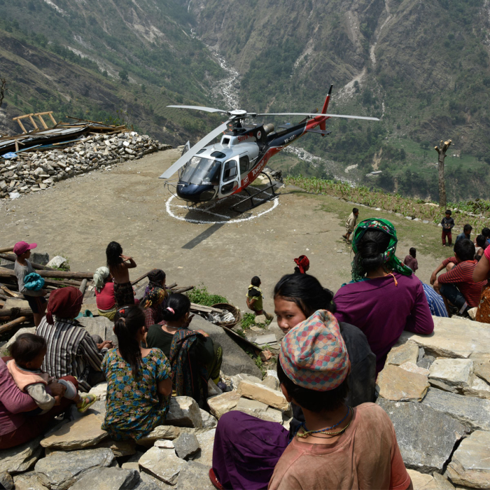 Giving continuity to distribution of relief materials to flood victims